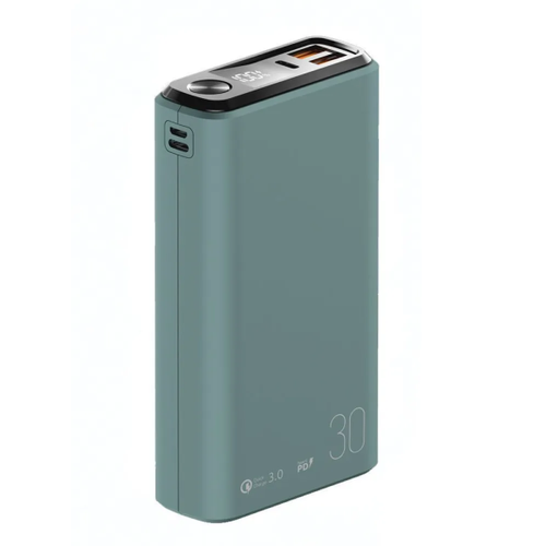 Внешний аккумулятор Olmio QS-30 30000mAh 225W PD QC LCD Зеленый 389000₽