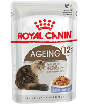 Влажный корм для пожилых кошек Royal Canin Ageing +12 10 шт. х 85 г (кусочки в желе)