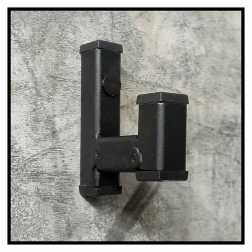 Крючок для одежды Кактус-1 в стиле лофт настенный металлический черный матовый 410₽