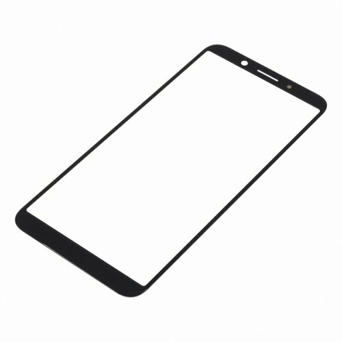 Стекло модуля для OPPO A83, черный, AA