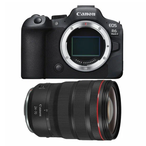 Фотоаппарат Canon EOS R6 Mark II Kit RF 24-70mm F28L IS USM черный 59990000₽