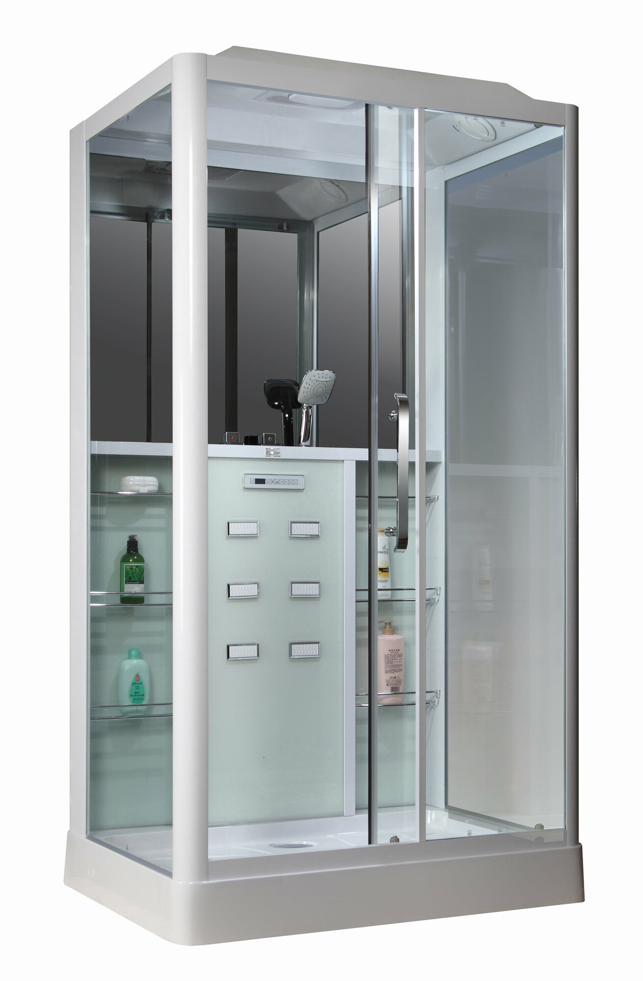 Душевая кабина Loranto Selak CS 127 R 90x120x215 см белая - фото №1