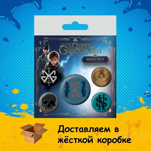 Набор значков Fantastic Beasts The Crimes of Grindelwald Badge Pack из фильма Fantastic Beasts The Crimes of Grindelwald Фантастические твари 959₽