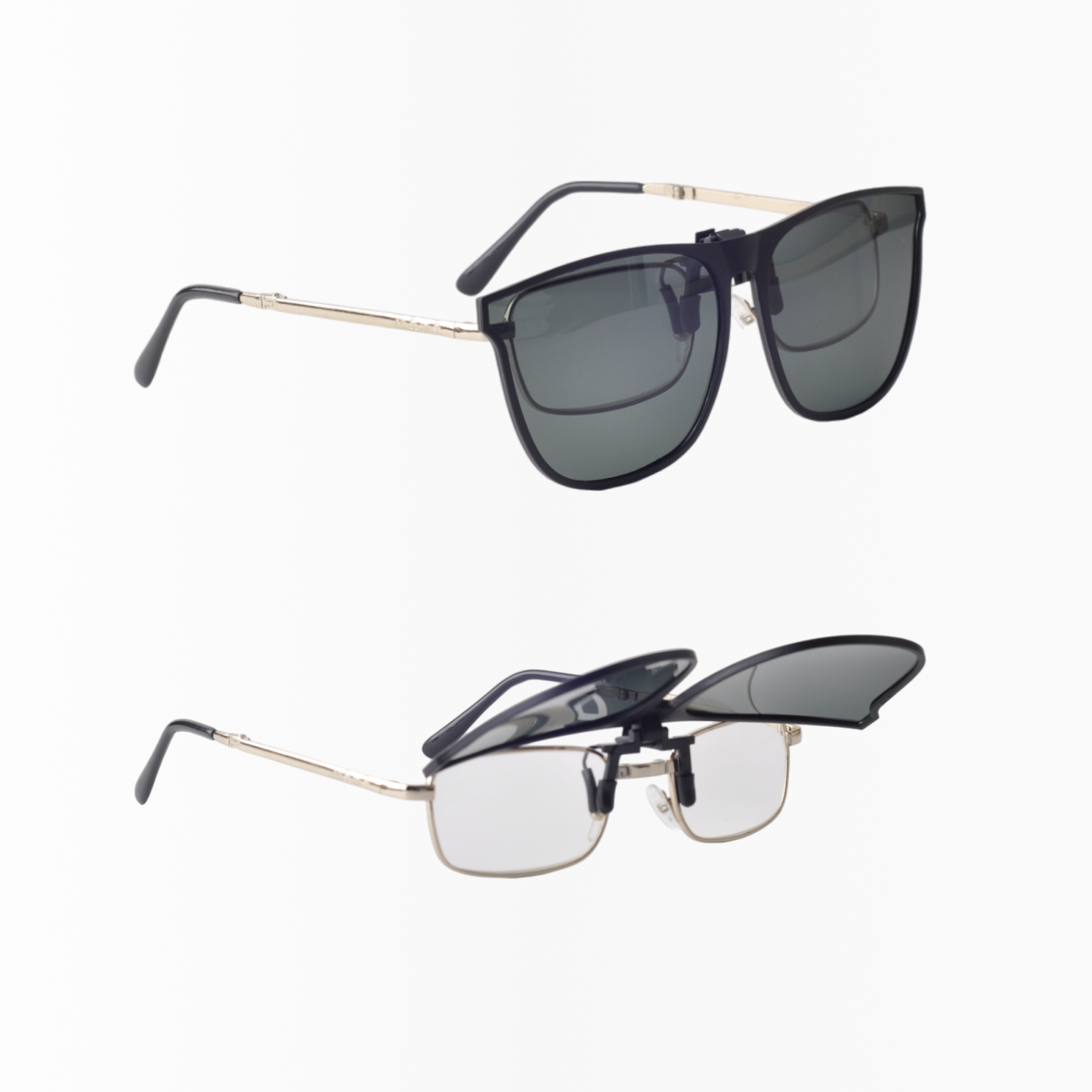 фото Накладка на очки поляризационная /очки солнцезащитные для рыбалки, для водителей, темно зеленые