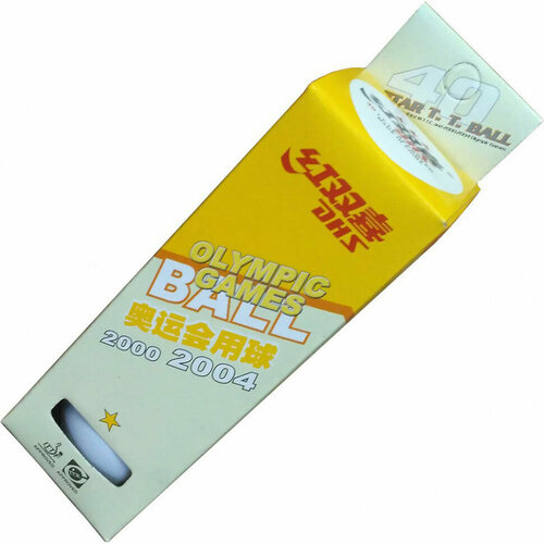 Шарики для настольного тенниса 1-звезда 3-шт белые H09910 294₽