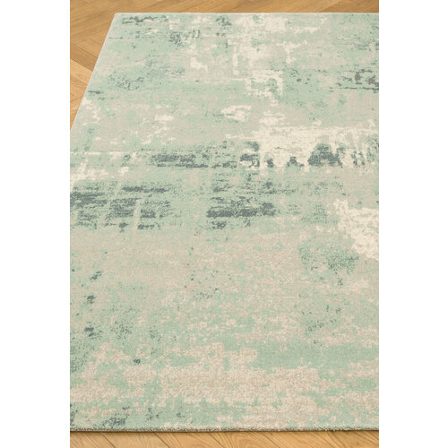 Ковер на пол 1,6 на 2,4 м в спальню, гостиную, бирюзовый Cales OC5251-O332