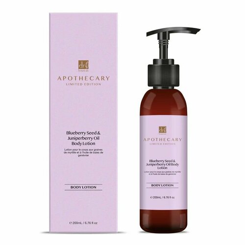 Антиоксидантный увлажняющий лосьон для тела Dr Botanicals Blueberry Seed & Juniperberry Oil Body Lotion, 200ml