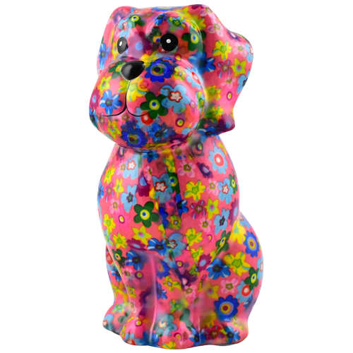 Собака Кокапу розовая с цветками 5000₽