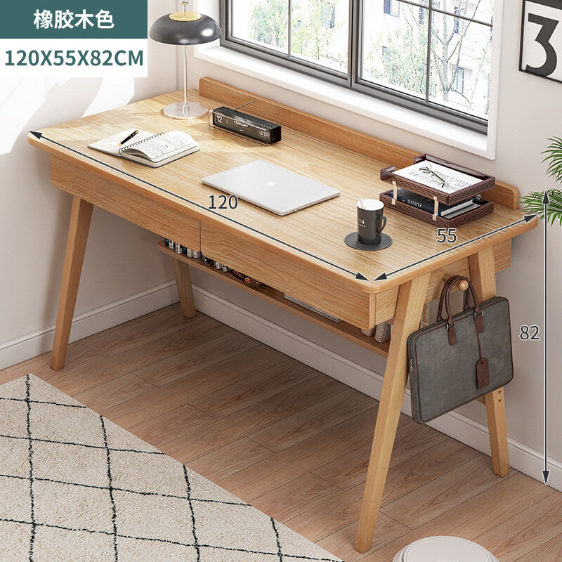 фото Письменный стол, домашний, студенческий, на ножке, из цельного дерева