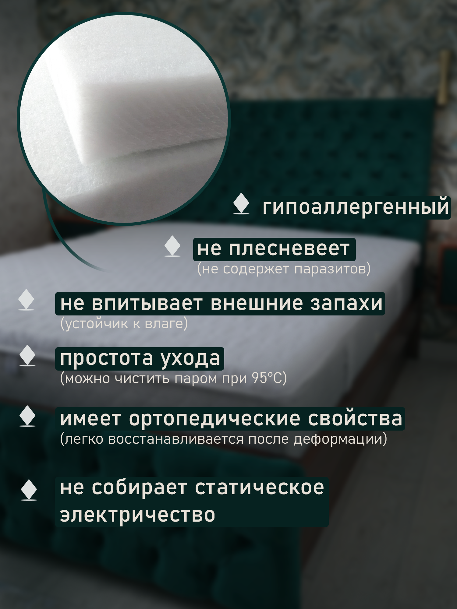 Топпер матрас 160х200 на диван кровать ортопедический холкон — фото 1
