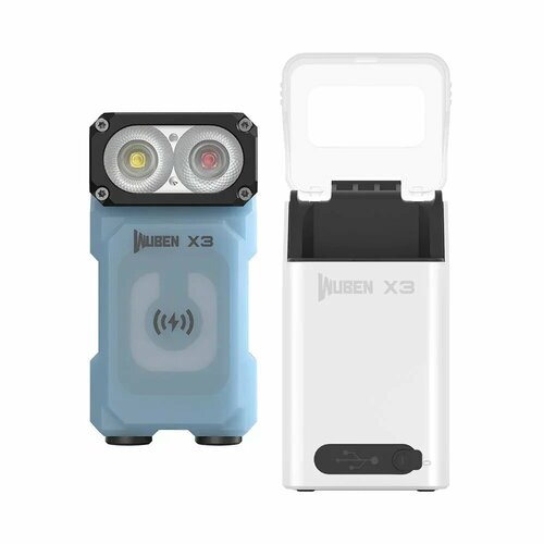 WUBEN X3 многофункциональный фонарик 700 люмен, Blue-White Charg Box