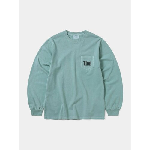 фото Лонгслив thisisneverthat that pocket l/s, размер xl, , зеленый