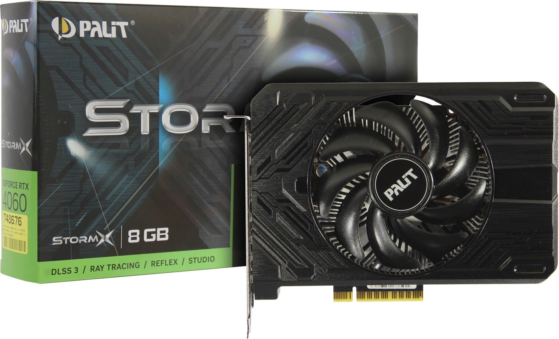 Видеокарта Palit GeForce RTX 4060 StormX 8GB (NE64060019P1-1070F), Retail