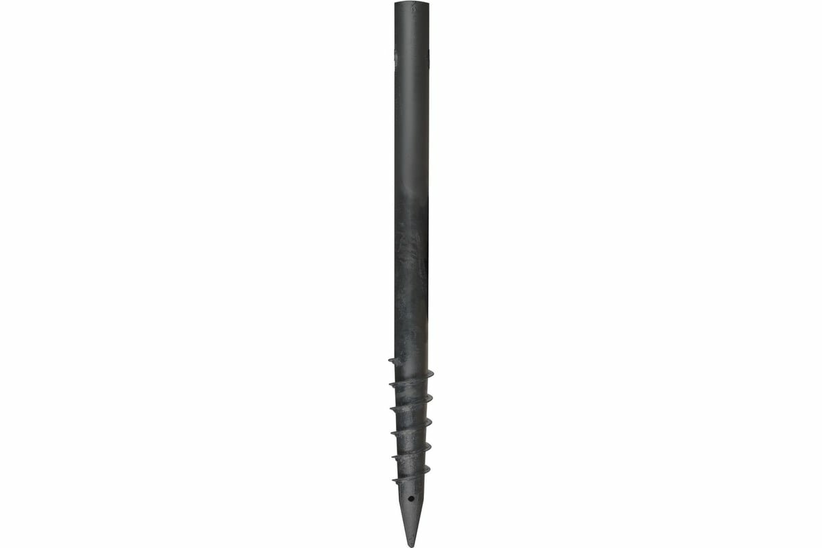 Свайбер Свая винтовая многовитковая c монтажным окном svo57x900x3.0 покрытие стандарт (грунт гф-21) SVO57x900x3.0 PS