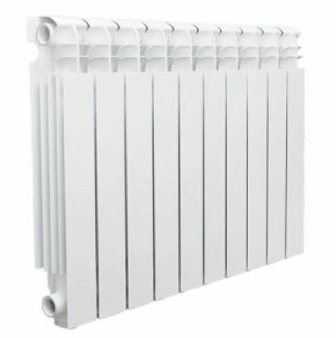 Радиатор алюминиевый аквапром AL 500 80 A21 10 секций  белый