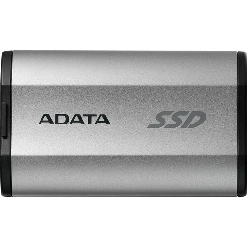 SSD внешний жесткий диск ADATA 512GB USB3.2 EXT SD810-500G-CSG, серебристый