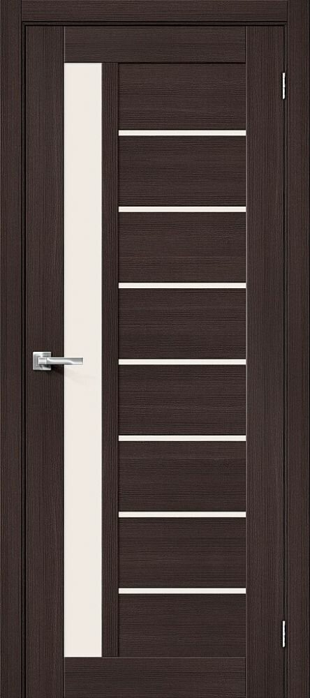 Межкомнатная Дверь с Экошпоном Bravo Браво-27 Wenge Melinga / Magic Fog 600x2000мм (Полотно 1шт) / Браво.