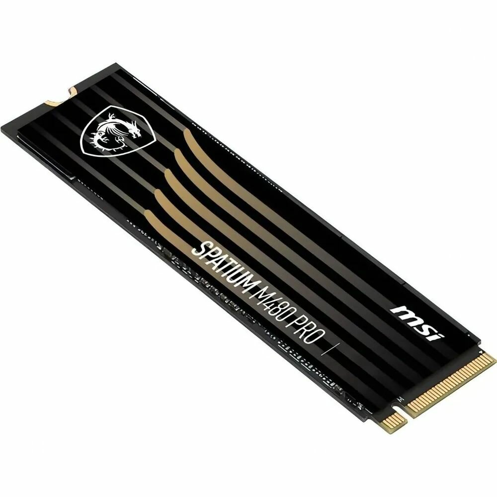 SSD жесткий диск MSI S78-440L1G0-P83 TLC 3D NAND, 1 ТБ, черный — фото 1