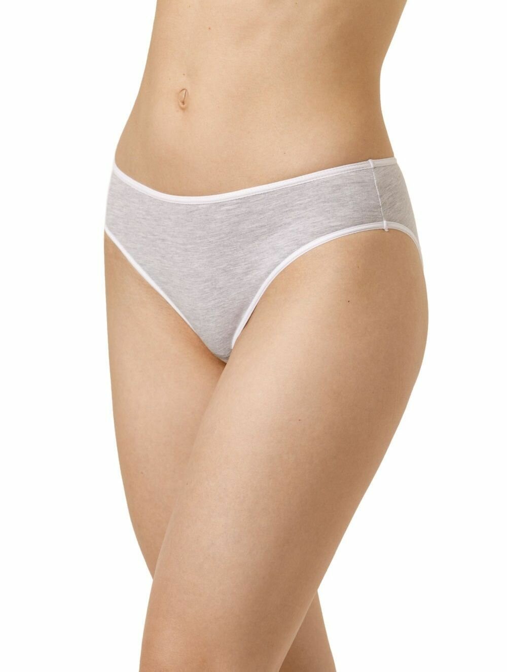 Трусы Серые хлопковые трусики-слипы