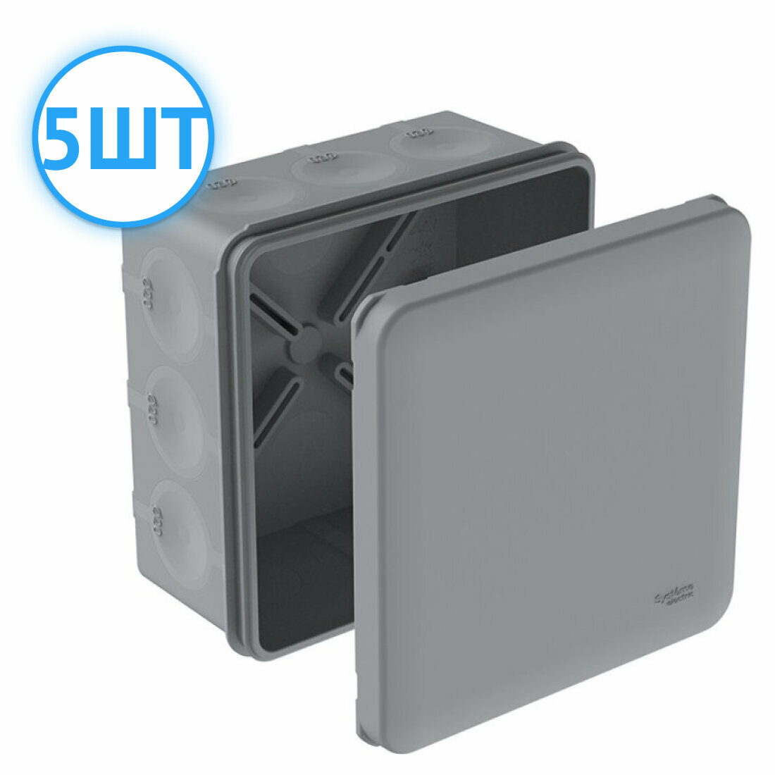 Коробка распределительная Systeme Electric MultiBox с мембранными вводами (со стикером) IMT351981 (комплект из 5 шт.)
