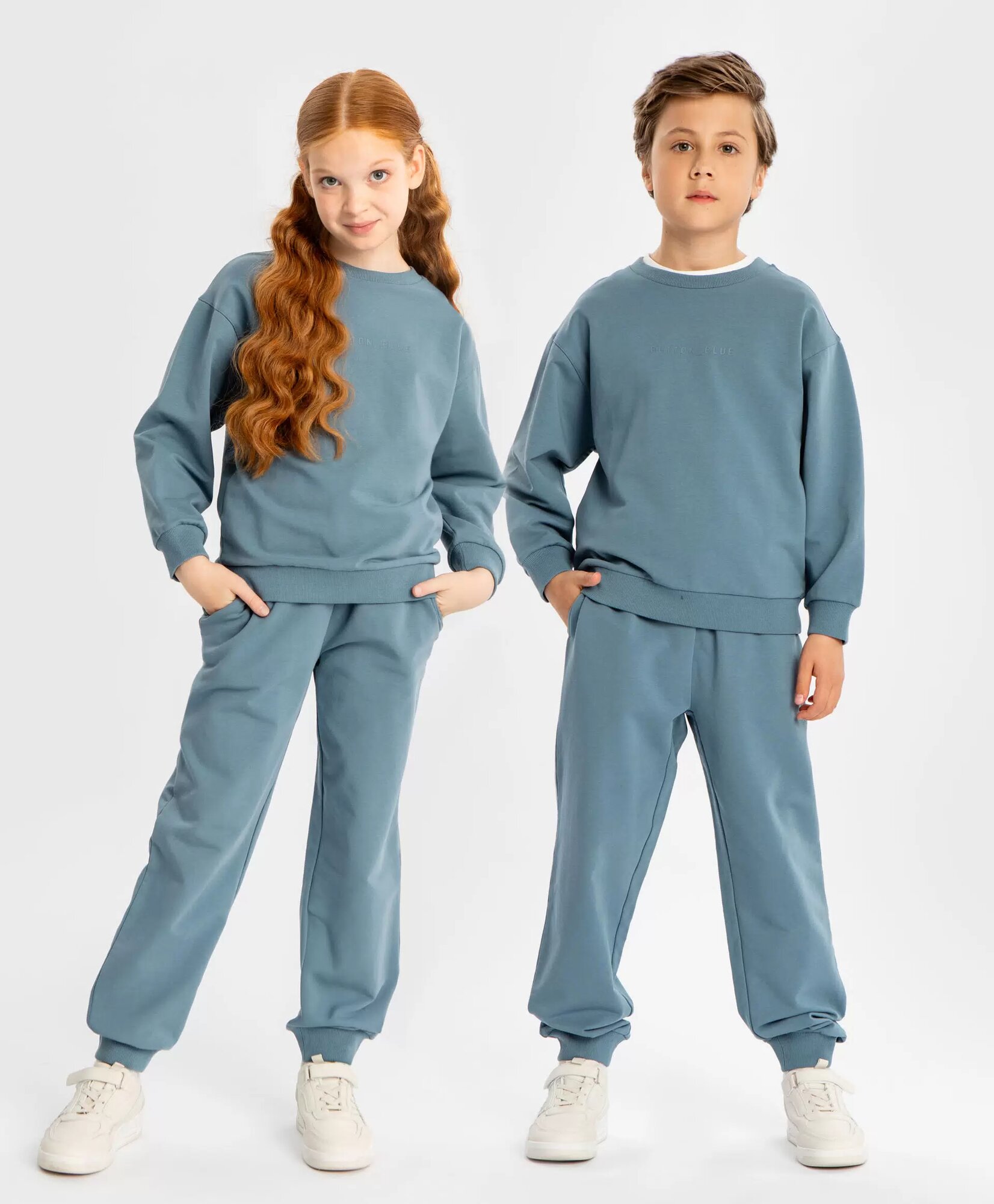 Брюки спортивные Button Blue, размер 164, синий