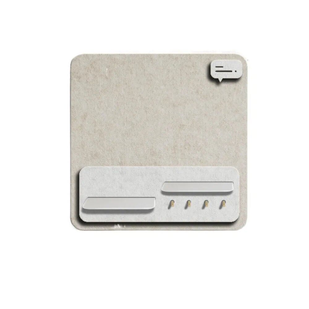 Безопасная съемная пробковая доска для стен, настенная 40x40 см, набор досок для объявлений, акриловые полки, деревянные палочки, массажная доска для дома, Beige