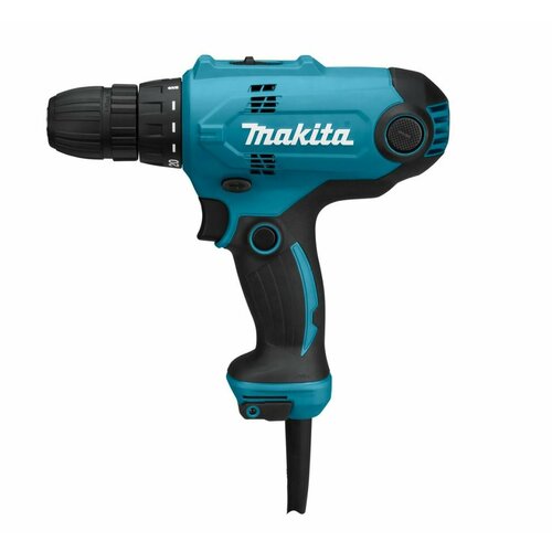 Makita DF0300, быстрозажимной патрон, 2 скорости, бирюзово-черный