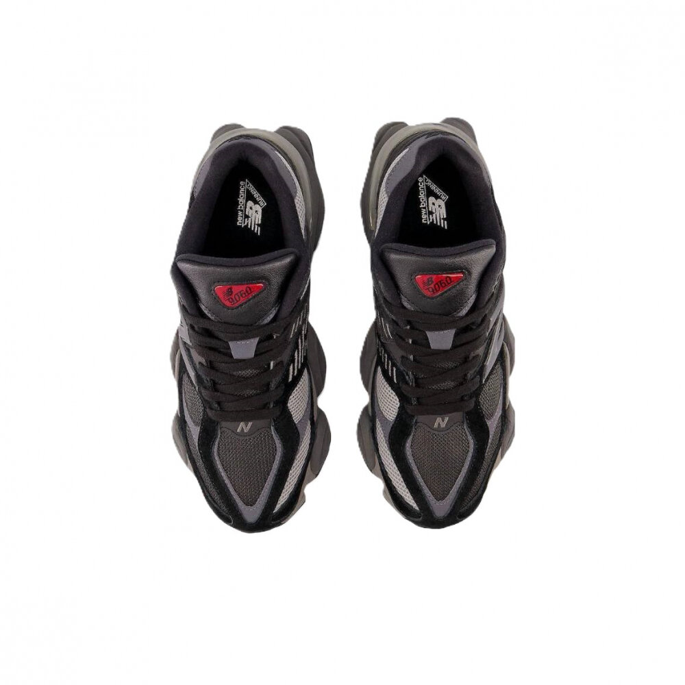 Кроссовки New Balance 9060, полнота F (EU)/ на среднюю стопу, размер 8US 41.5EU 40.5RU 26СМ, черный, серый — фото 1