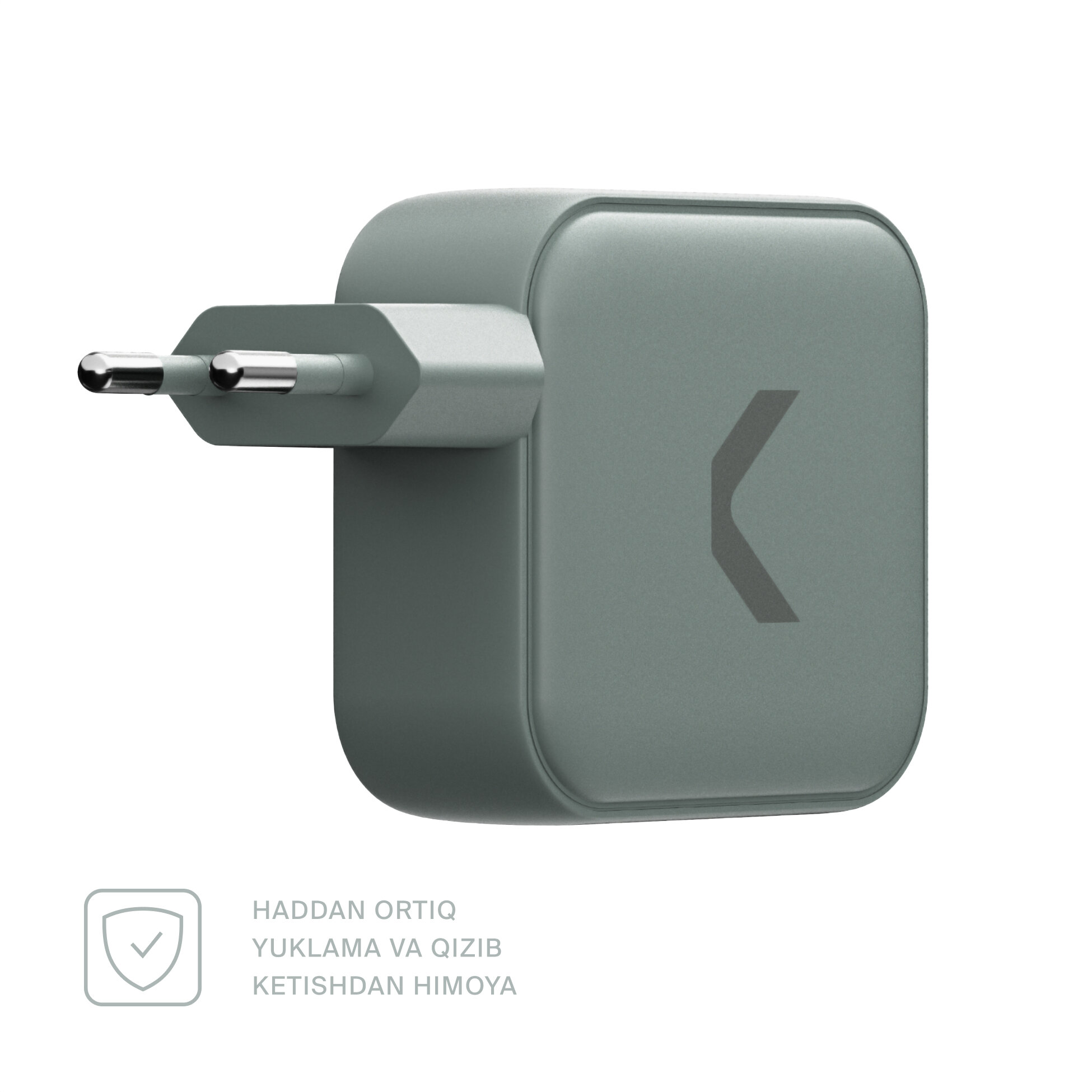 Быстрое зарядное устройство COMMO 100W Key Charger 3xUSB-C + 1xUSB-A, 100 Вт, Сommo Gray — фото 1