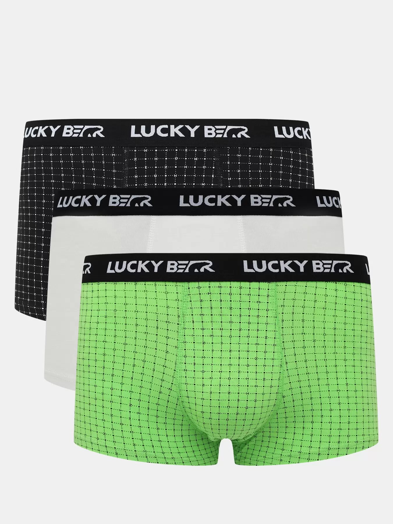 Трусы Lucky Bear, комплект из 3 шт., размер XL, мультиколор