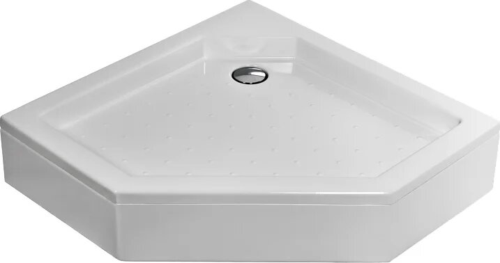 Поддон для душа RGW Style TR 80x80 см акриловый пятиугольный средний с антискользящим покрытием немецкий