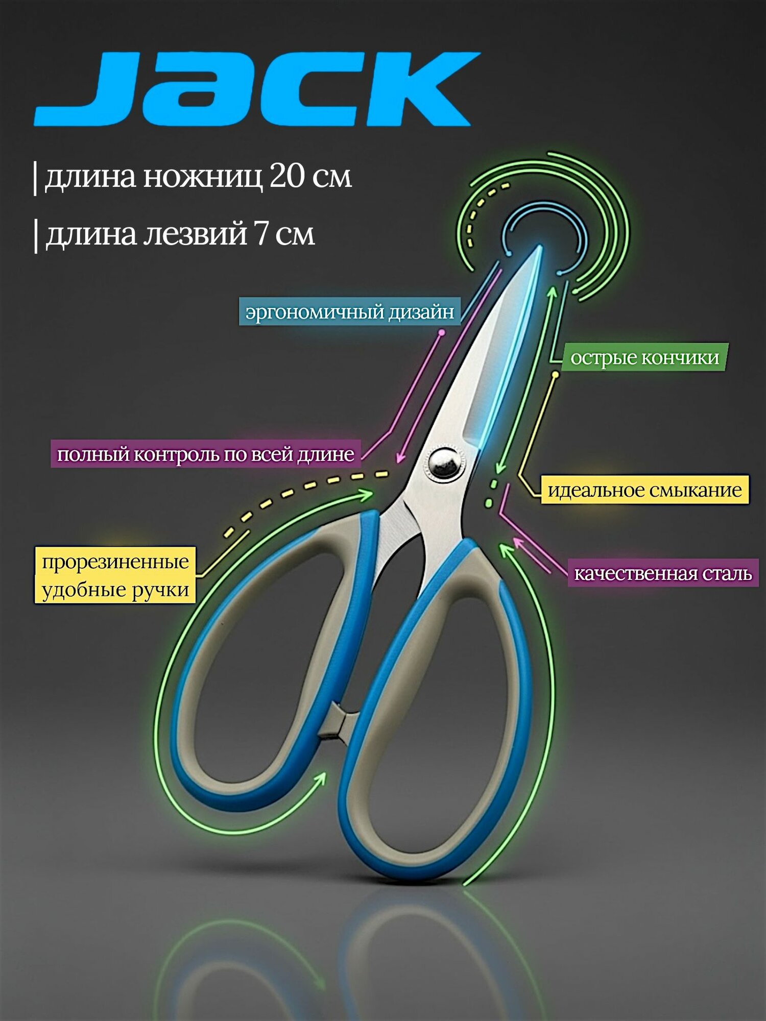 Jack Ножницы для тяжелых материалов 810739 — фото 1