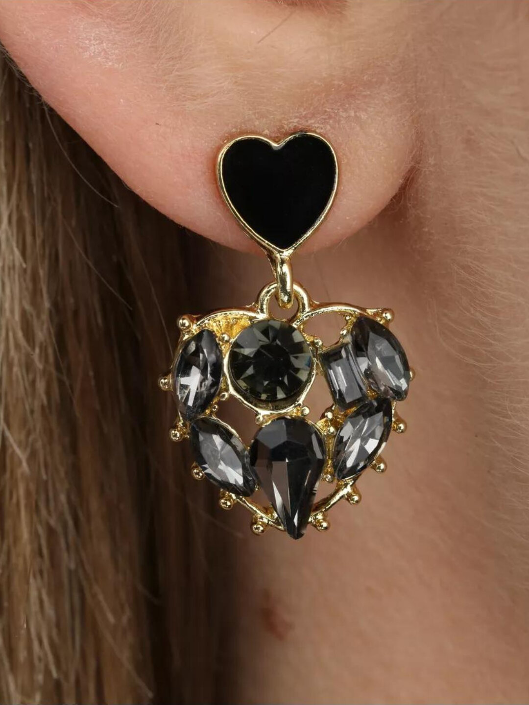 Серьги, фиолетовый — фото 1