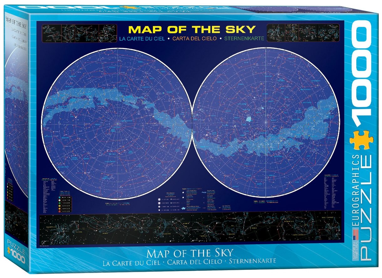 Пазл Eurographics 1000 деталей: Карта неба