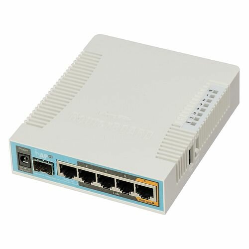 Wi-Fi роутер MIKROTIK hAP ac, AC1750, белый [rb962uigs-5hact2hnt]