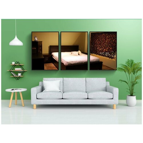 фото Набор модулных постеров для интерьера "комната, большой, двойной" 60x90 см. в тубусе, без рамки lotsprints