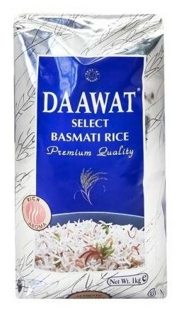 Индийский рис Селект Басмати Select Basmati Rice Daawat 1 кг - фотография № 5