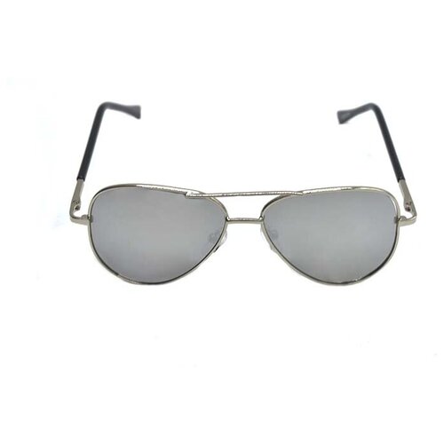 фото Солнцезащитные очки , авиаторы, оправа: металл, серебряный мир оптики