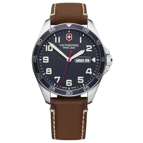 Наручные часы VICTORINOX Часы наручные мужские Victorinox FIELDFORCE 241848, черный, синий