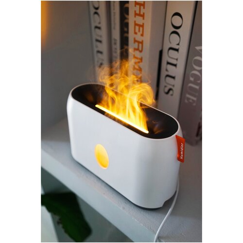 Увлажнитель воздуха sens Flame с функцией ароматизации/Аромадиффузор для эфирных масел/Подсветка с эффектом пламени