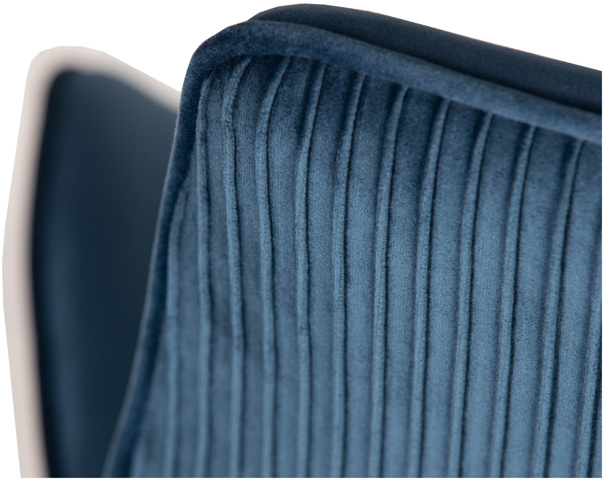 Кресло офисное DORA LM-9518, цвет сиденья синий (1922-20), цвет основания хромированная сталь - фотография № 8