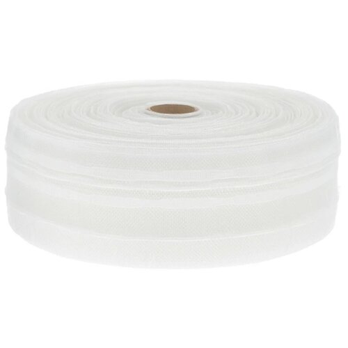 Caron шторная лента органза 607-О, 50 м x 6 см, прозрачный