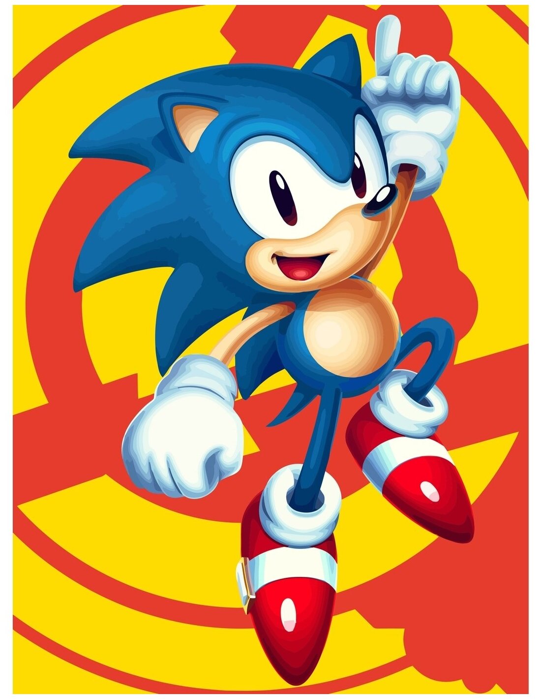 Картина по номерам на холсте Sonic - 8 30 х 40