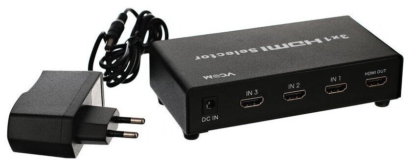 Переходник Vcom 3 x HDMI (f) - HDMI (f)