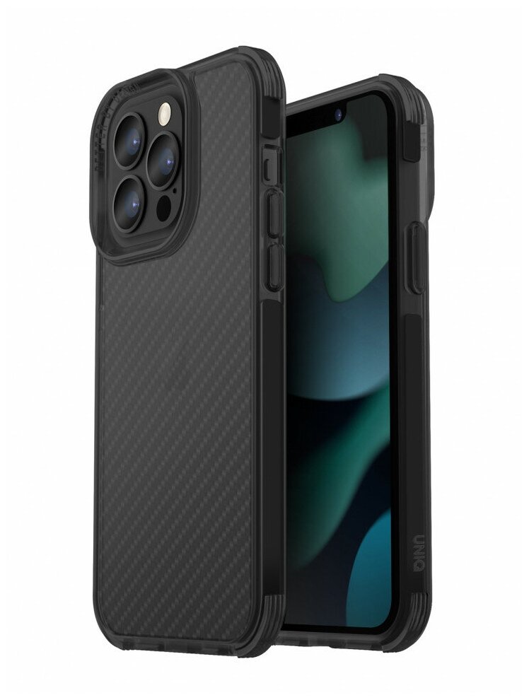 Uniq для iPhone 13 Pro чехол Combat Aramid effect Smoke