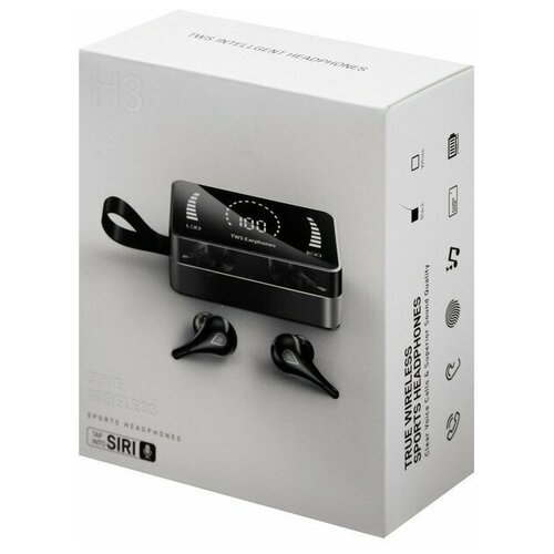 Наушники VBT 129 беспроводные вакуумные водонепроницаемые BT 50 3500 мАч черные 349200₽