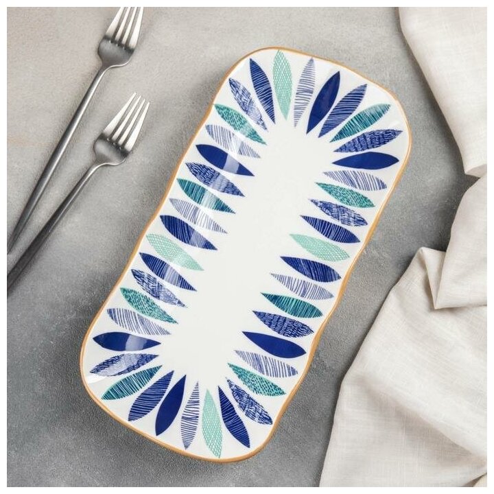 фото Блюдо прямоугольное Мэнси, 32*15,5*3 см