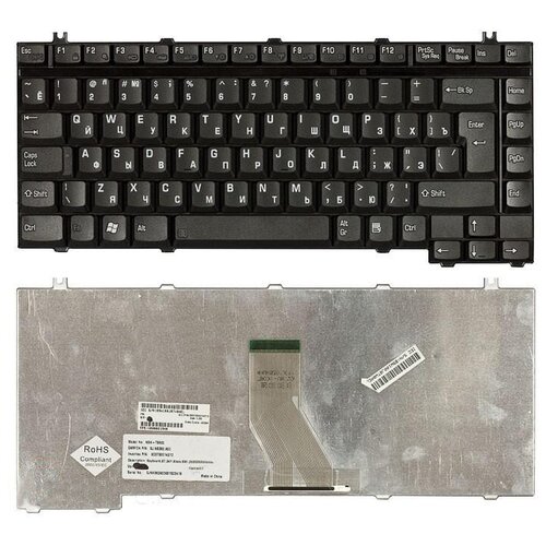 Клавиатура для ноутбука Toshiba Satellite A40 черная 1020₽