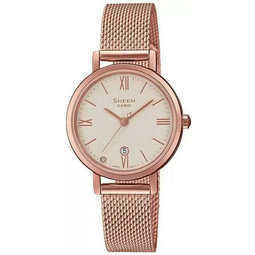 Наручные часы CASIO Sheen SHE-4540CGM-4AUDF, золотой, розовый