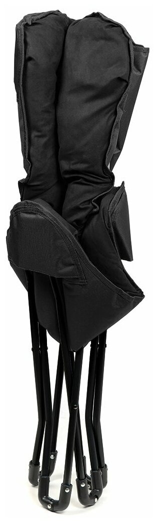 Кресло складное 70х70х92.5 см, Элит, черное, ткань, с сумкой-чехлом, 100 кг, YTMC007B-black